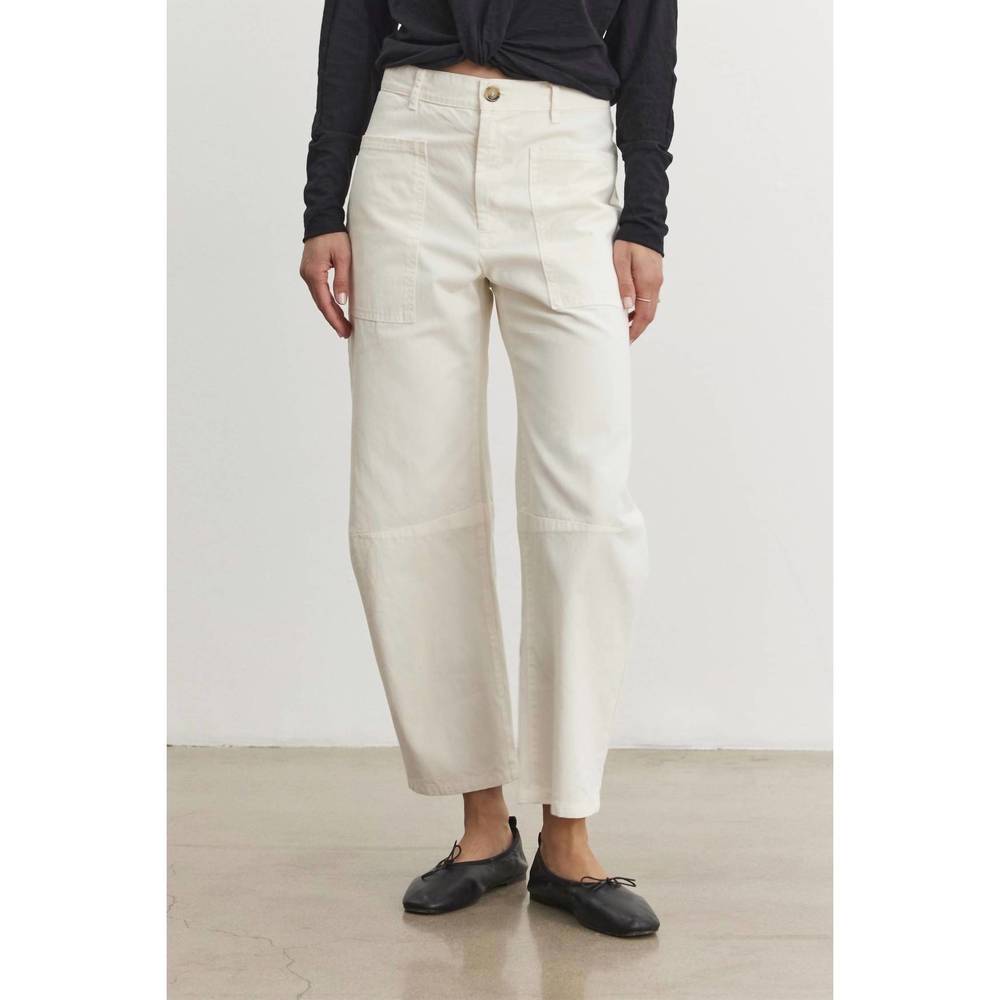 NEW VELVET BY GRAHAM & SPENCER brylie pant shale in ivory - Picture 4 of 6